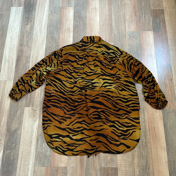 ANIYE BY MADE IN ITALY 100% Viscose zebra stripes classic neckline button up - Picture 14 of 14